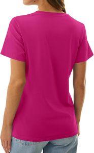 Camiseta Premium Plus Size para Mujer, Ecológica, Tejido Suave, Tacto de Pluma, Ajuste Cómodo, Secado Rápido, Capa Suave y Fresca, Comodidad Diaria, Color Sólido - Product Image 5