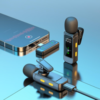 Micrófono Lavalier Inalámbrico Mini para Grabación de Video en Vivo para iPhone, iPad, Teléfonos Android y Computadoras