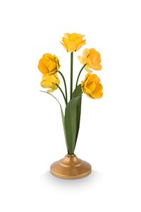 Antiqued Gold Metal Flower Candlestick Decorative Candle Holder Floral Design <b>Table</b> Centerpiece Home Decor - Product Image 4