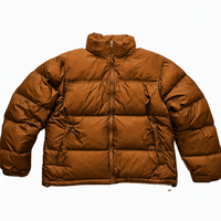 Veste matelassée d'hiver décontractée en polyester grande taille pour hommes et femmes, col montant, fermeture éclair, séchage rapide, respirante, couleur unie