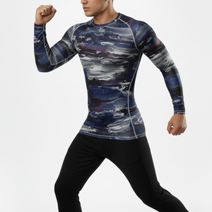 Rashguard professionnel MMA pour hommes, respirant, séchage rapide, polyester et nylon écologiques, vêtements de sport pour tous les sports en plein air - Product Image 4