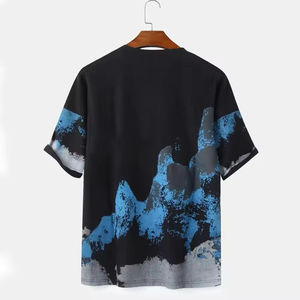 T-shirts à manches courtes pour hommes, impression numérique sur mesure, vêtements d'été, produit fiable, col rond, pour homme - Product Image 2