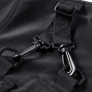 Chaqueta Táctica Impermeable para Hombre, Estilo Urbano, Cortavientos, Cyberpunk, con Capucha, Multibolsillos - Product Image 6