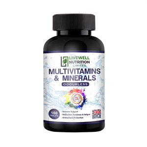 Livewell Nutrition Multivitamines et Minéraux 180 Comprimés Sans Odeur Soutien Immunitaire Fabriqué en Grande-Bretagne - Product Image 3