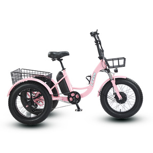 20*4 Snow Tires Heavy-Duty Cargo Brushless Lithium Battery-Assisted Pedal-Assist <b>Electric</b> Three-Wheeler Disc Aluminum Alloy Rear - Product Image 4