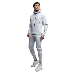 Fashion Cotton <b>Polyester</b> <b>Tracksuits</b> Sets Ankle Zipper Joggers Full Zips Hoodies Jackets <b>Tracksuit</b> for Gym Wear - Product Image 6