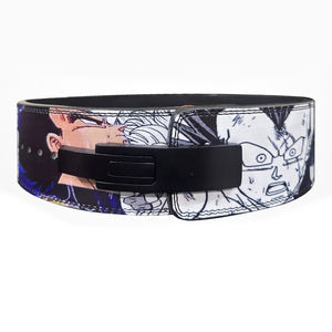 Cinturón de Levantamiento de Pesas con Estampado de Anime 2026, Cinturón de Entrenamiento de Piel Vacuna Transpirable con Hebilla de Palanca, Diseño Personalizado Ultra Ego Vegeta - Product Image 2