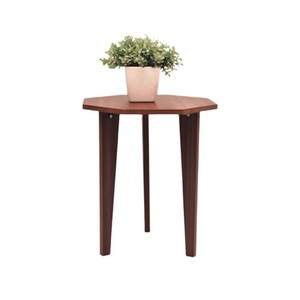 Handcrafted Mahogany Wooden Side <b>Table</b> Octagonal Top Wholesale India - Product Image 1