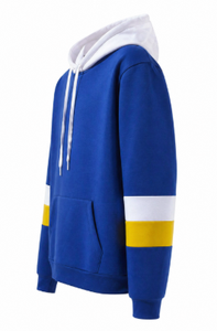 Men Comfortable Hoodie Sweatshirt Color <b>Block</b> Hoodie Sweatshirt Custom Logo Breathable - Product Image 5