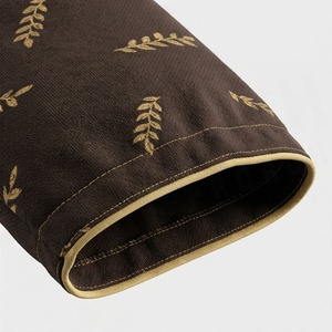 Conjunto de pantalones cortos de punto de 2 piezas para mujer, estampado con patrón de hojas, cuello redondo, manga corta, informal, por encima de la rodilla, traje para estar en casa - Product Image 6