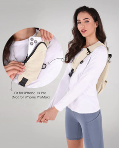 Bolso de pecho unisex, bandolera, tela Oxford, cierre de cremallera, impermeable, diseño informal, uso diario, todas las estaciones - Product Image 5