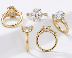 3 Ct 925 <b>Silver</b> E VVS2 Lab <b>Emerald</b> Cut Diamond Prong Setting Engagement <b>Ring</b> for Gift - Product Image 4