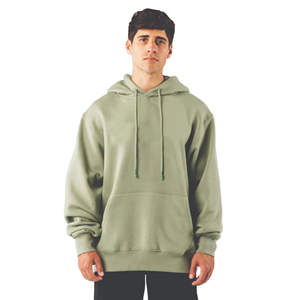 Sweat à capuche pour homme de haute qualité, écologique, léger, respirant, anti-boulochage, en polaire polyester/coton, double couche, surdimensionné - Product Image 1