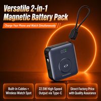 Batterie externe portable 22,5 W à charge rapide 10000 mAh avec protocole PD QC et écran LED – Fournisseur OEM ODM en gros
