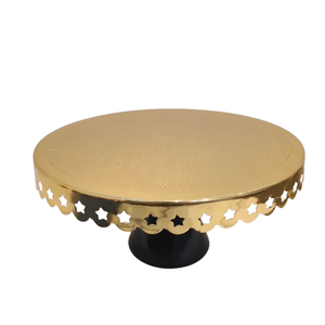 Support à cupcakes moderne de luxe doré à plusieurs niveaux avec base géométrique noir mat – Tour de présentation de pâtisseries élégante et résistante au four - Product Image 1