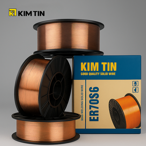 Alambres de Soldadura MIG KIMTIN ER70S-6 de Acero Dulce Recubierto de Cobre, 0.6-1.4mm, Arco Estable, Alta Fluidez, 0% Flujo, ISO9001, 1 Año de Garantía - Product Image 4