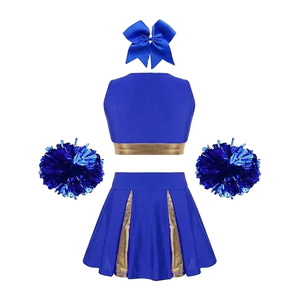 Factory Direct Custom Cheerleading Uniforms Comfortable Stretchable Girls Professional Team Sportswear Sets - Product Image 6