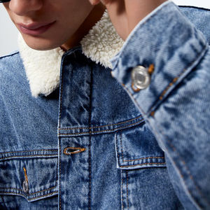 Veste en jean vintage pour homme avec doublure polaire thermique douce, veste en denim de qualité supérieure, vêtement d'extérieur décontracté pour l'hiver - Product Image 4