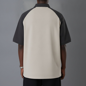 Polo de primera calidad, transpirable, de talla grande, con logo personalizado impreso, para hombre, de manga corta, 2 colores, 100% algodón. - Product Image 5