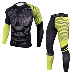 Conjunto de Compresión Vedo de 3 Piezas con Logotipo Personalizado, Ropa Deportiva Transpirable de Poliéster, Capa Base para Ciclismo, Ajuste Ceñido, Cintura Elástica - Product Image 5