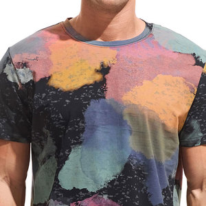 Camiseta Deportiva Sublimada Personalizada para Hombre, de Secado Rápido, Cuello Redondo, para Entrenamiento, Running, Gimnasio, Venta al Por Mayor, OEM, ODM, Gran Oferta - Product Image 4