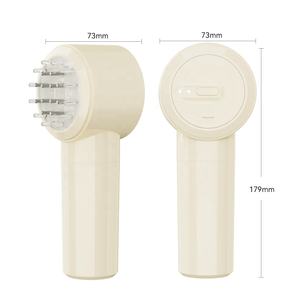 Haarwuchs-Kopfhautmassagegerät mit APP-gesteuerter Vibrationsfunktion und Öl-Applikator für Aufbewahrung von Flüssigkeit - Product Image 5