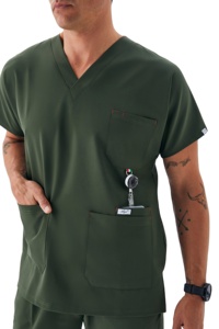 Tenues Médicales Unisexe pour Hôpitaux – Uniformes d'Infirmières en Tissu Spandex/Polyester Tissé avec Détection d'Aiguilles – Designs Personnalisés OEM - Product Image 5