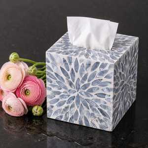 Caja de pañuelos y decoración de mesa con incrustaciones de nácar y hueso gris, especial para Eid, productos decorativos para el hogar para Dubái y Arabia Saudita - Product Image 4