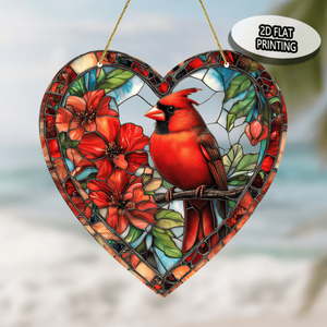 CIFbuy Pannello in Acrilico Effetto Vetro Colorato a Cuore Arcobaleno, Decorazione per Finestre, Acchiappasole per Casa e Giardino, TikTok per Servizio Ritiro Temu - Product Image 2