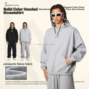 Sudaderas con capucha de lavado ácido con logotipo personalizado para hombre, ropa de calle de estilo Vintage desgastada, venta al por mayor a granel - Product Image 2