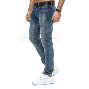 Jeans pour hommes flexibles, coupe slim, tissu confortable, mode streetwear moderne, jeans pour hommes, jeans pour hommes d'extérieur - Product Image 3