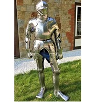 Armadura de cuerpo completo de metal epónico del fabricante OEM con placas de acero hechas a mano para festivales históricos y disfraces de cosplay