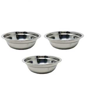 Stainless Steel Mixing Bowls Set of 3 Dishwasher Safe <b>Salad</b> <b>Tools</b> Metal Bowls for Kitchen Use - Product Image 1