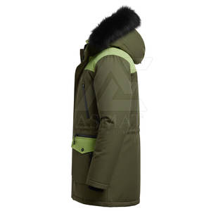 เสื้อแจ็คเก็ตพาร์กาบุขนหนาน้ำหนักมากสำหรับผู้ชาย มีฮู้ด กันลม อุ่นหนา เหมาะสำหรับฤดูหนาว ลดราคาพิเศษสำหรับผู้ชาย ซื้อได้ทางออนไลน์ - Product Image 4