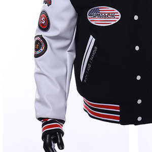 Chaquetas Varsity Letterman de Cuero con Bordado de Alta Calidad, Fabricadas a Medida para Hombre, Cómodas y Transpirables - Product Image 3