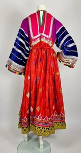 Vestido Afgano Antiguo Vintage para Mujer, Conjunto Elegante para Boda con Bordado Hecho a Mano, Vestidos Afganos Únicos y Transpirables - Product Image 5