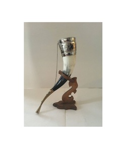 Cuerno para Beber Exótico, Cuerno Natural de Búfalo, Hecho a Mano, Estilo Rústico Medieval, Taza para Bebidas, Vajilla Inspirada en los Vikingos para Celebraciones y Festivales - Product Image 4