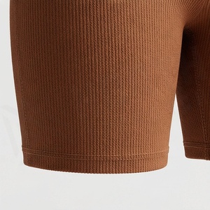 Conjunto Deportivo de 2 Piezas para Mujer, Top Corto sin Mangas y Pantalones Cortos por Encima de la Rodilla, Color Sólido, Transpirable - Product Image 6