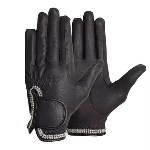 OEM Custom Professional Winter Horse Riding <b>Gloves</b> for <b>Women</b> Comfortable Good Selling <b>Leather</b> Equestrians <b>Gloves</b> Best Quality - Product Image 3
