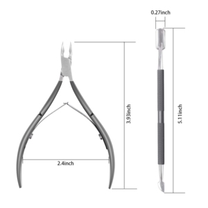 Coupe-ongles professionnel en acier inoxydable Harbor Industry, ouverture large de 10 mm, lame plate, pointe acérée, pour ongles épais des doigts et des orteils, adulte - Product Image 3
