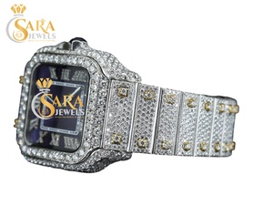 Direct Factory Moissanite Diamond Analog Glass Watch <b>Automatic</b> Mechanical Rose Gold Limited Edition Business Jewelry for Sale - Product Image 3