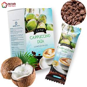 Poudre de café instantané cappuccino à la noix de coco de qualité supérieure en gros, OEM, pour distributeur automatique de boissons, approvisionnement en vrac, 25 kg, PERSONNALISATION DISPONIBLE - Product Image 4