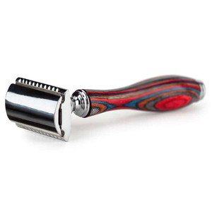 Safety <b>Razor</b> Wholesale High Quality Stainless Steel Barber Safety <b>Razors</b> with Wood Bamboo Handle for Home Use And Custom Logo - Product Image 3