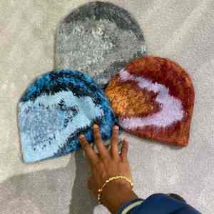 Gorros de Mohair Personalizados de Color Sólido, Gorros de Punto Versátiles y Cálidos para Invierno, Unisex - Product Image 2