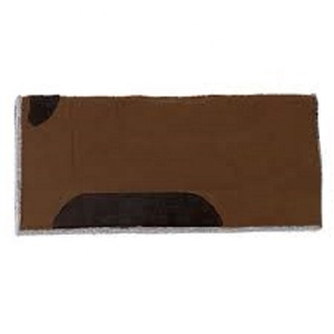 Tapis de selle western robuste en toile et feutre avec doublure en laine et fourrure diamantée, taille personnalisable pour l'équitation - Product Image 5