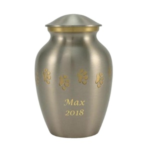 Black Paw Print Bend Cremation Urn Medium Size Metal Pet Urns For <b>Ashes</b> Memorial Cat & Dog <b>Ashes</b> <b>Keepsake</b> Cremation Urns - Product Image 3
