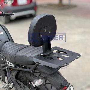 Porte-bagages arrière M-Biker Yamaha XSR155 avec dossier passager, accessoires moto, design 2 - Product Image 5