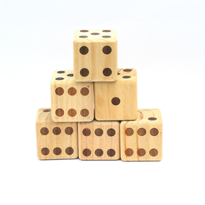 Dés en bois naturel faits à la main en noyer, olive, cerisier et érable, dés de jeu, dés de Ludo - Product Image 4