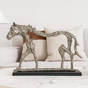 Nouvelle arrivée, sculpture en métal faite à la main, art abstrait moderne de luxe, décoration intérieure pour projets de design d'intérieur haut de gamme, pour table de salon - Product Image 5
