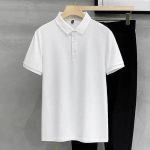เสื้อเจอร์ซีย์สีพื้นแบบสั่งทำ OEM สำหรับผู้ชาย เสื้อเชิ้ตย้อมสีต้านริ้วรอย ทรงสลิมฟิต แขนสั้น แบรนด์แฟชั่นทันสมัย - Product Image 3